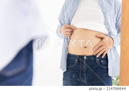 ミドル男性　メタボ　気になる 114766644