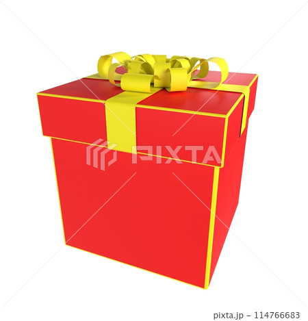 Red Gift Box isolated on white background Red Gift Box isolated on white background 114766683