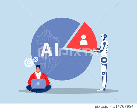Business industry replace human analysis graph proportion Robots replace human jobs future Robots cause people to lose their jobs Business industry replace human analysis graph proportion Robots replace human jobs future Robots cause people to lose their jobs 114767954