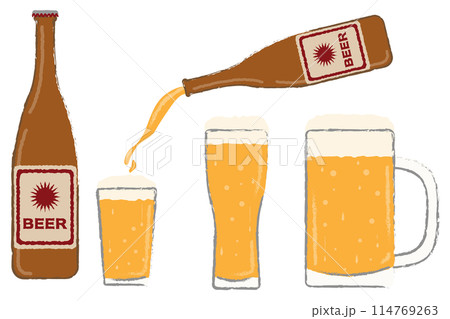 居酒屋メニュー　ビール 114769263
