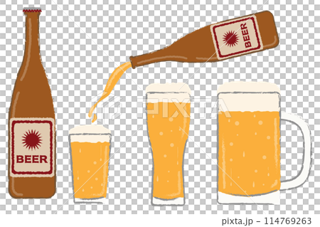 居酒屋メニュー　ビール 114769263