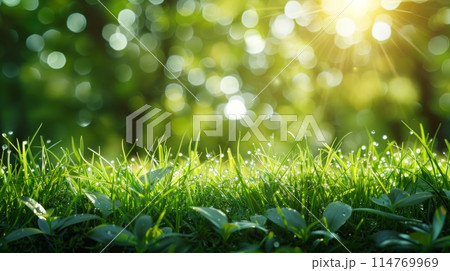 person amidst fluffy clouds stars twinkling above and a crescent moon casting its gentle glow. 114769969