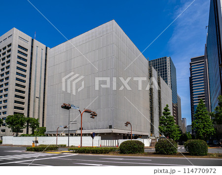 環境省新庁舎の改修工事現場(旧日本郵政本社ビル) 環境省新庁舎の改修工事現場(旧日本郵政本社ビル) 114770972