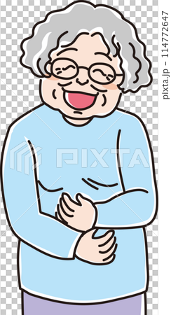 People illustration _ Smiling people _ Smiling elderly woman _ Woman in her 70s _ Smiling grandma People illustration _ Smiling people _ Smiling elderly woman _ Woman in her 70s _ Smiling grandma 114772647