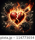 vector illustration of a fire symbol 114773034
