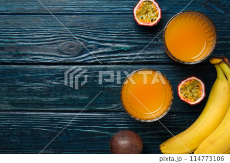Concept of delicious and tasty exotic and tropical fruit 114773106