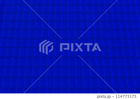 Blue Tile Roof Covering House Surface Mosaic Abstract Pattern Texture Background Home Blue Tile Roof Covering House Surface Mosaic Abstract Pattern Texture Background Home 114773175