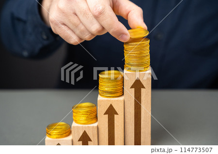 Profitability growth. Achieving a high return on investment signifies successful financial endeavors. Loans and mortgages. Evaluating opportunities, maximizing efficiency. Good economic climate. Profitability growth. Achieving a high return on investment signifies successful financial endeavors. Loans and mortgages. Evaluating opportunities, maximizing efficiency. Good economic climate. 114773507