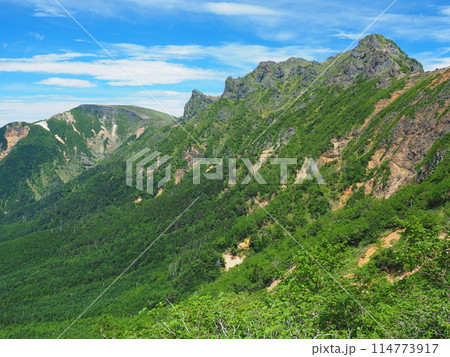 八ヶ岳・赤岳から望む横岳と硫黄岳 八ヶ岳・赤岳から望む横岳と硫黄岳 114773917