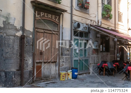 Naples quartieri spagnoli street in the city center Naples quartieri spagnoli street in the city center 114775324
