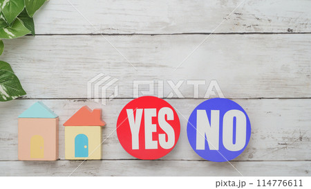 ミニチュアの家とYES・NO｜住宅の疑問・正解、不正解　イメージ 114776611