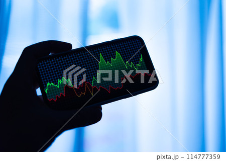 スマートフォンの画面 114777359