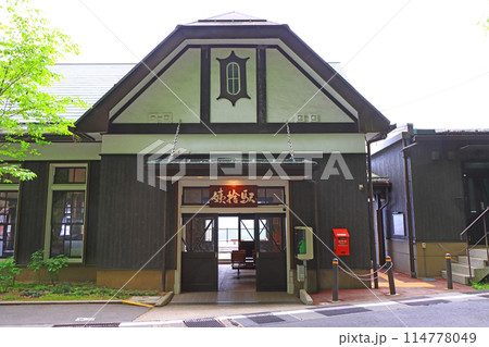 長野県千曲市、姨捨駅の風景 114778049