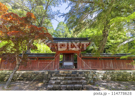 新緑の京都 高雄山神護寺 和気公霊廟 新緑の京都 高雄山神護寺 和気公霊廟 114778628