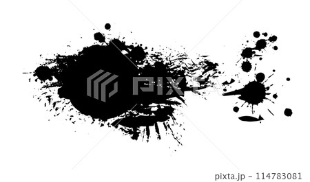 Abstract black blot object. Vector illustration Abstract black blot object. Vector illustration 114783081