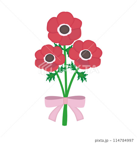 アネモネの小さい花束 114784997