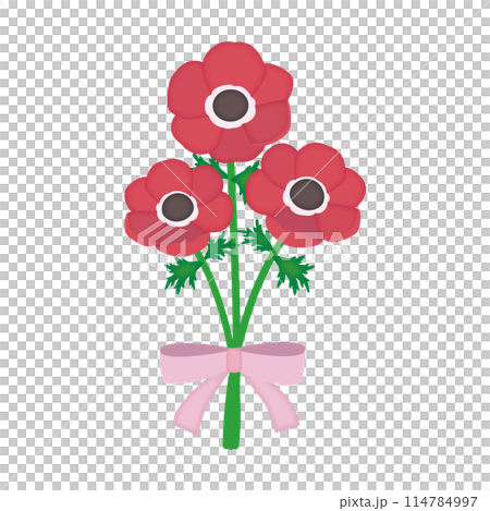 アネモネの小さい花束 114784997