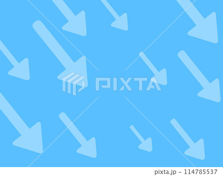 シンプルな下向き矢印の背景イラスト シンプルな下向き矢印の背景イラスト 114785537