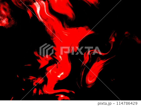 ドロドロの赤いインク 114786429