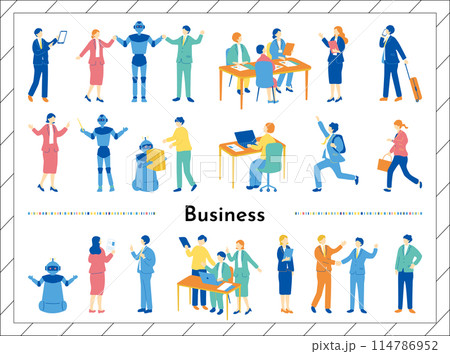 ビジネスシーン 人物素材集 ビジネスシーン 人物素材集 114786952