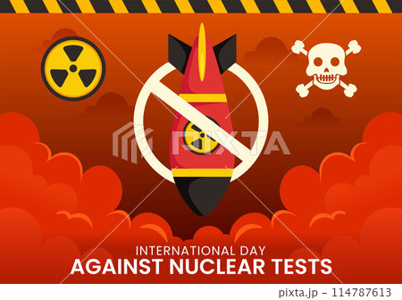 International Day Against Nuclear Tests Vector Illustration for August 29 Features a Earth, and Rocket Bomb in a Flat Style Cartoon Background International Day Against Nuclear Tests Vector Illustration for August 29 Features a Earth, and Rocket Bomb in a Flat Style Cartoon Background 114787613