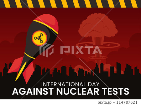International Day Against Nuclear Tests Vector Illustration for August 29 Features a Earth, and Rocket Bomb in a Flat Style Cartoon Background International Day Against Nuclear Tests Vector Illustration for August 29 Features a Earth, and Rocket Bomb in a Flat Style Cartoon Background 114787621