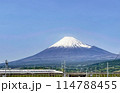 富士山と新幹線 114788455