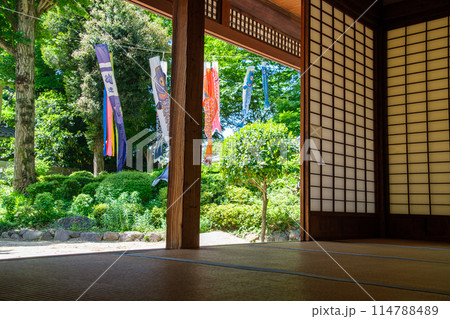 鯉のぼりと畳 114788489