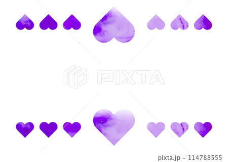 可愛いハートのフレーム 114788555