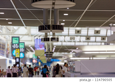 海外旅行が盛況になった成田空港kターミナル 海外旅行が盛況になった成田空港kターミナル 114790505
