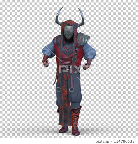 鉄の仮面をかぶった戦士 114790535