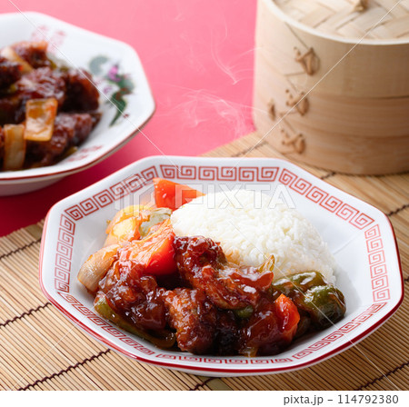 酢豚ライス ( 酢豚ご飯 ) 中華料理 114792380