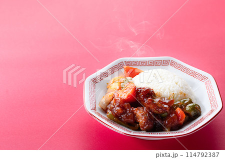 酢豚ライス ( 酢豚ご飯 ) 中華料理 酢豚ライス ( 酢豚ご飯 ) 中華料理 114792387