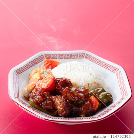 酢豚ライス ( 酢豚ご飯 ) 中華料理 114792390