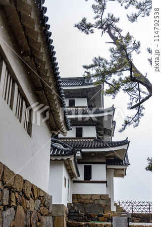 高松市の玉藻公園の雨の風景 高松市の玉藻公園の雨の風景 114792538