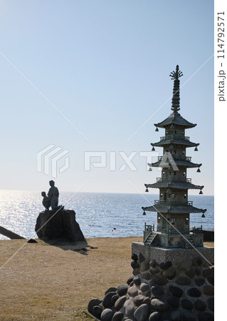 花瀬望比公園から見る海の景色 114792571