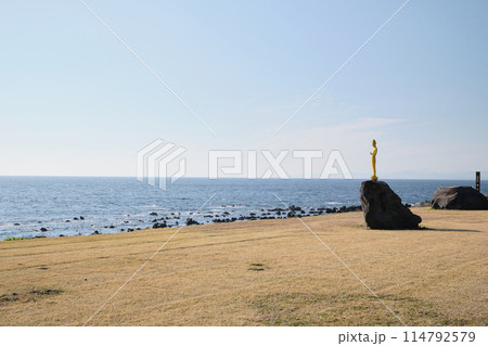 花瀬望比公園から眺める海の風景 114792579