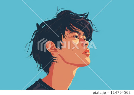 ポップカルチャー風の東京の男の子(ストリートファッション・デジタルアート・原宿・渋谷) ポップカルチャー風の東京の男の子(ストリートファッション・デジタルアート・原宿・渋谷) 114794562