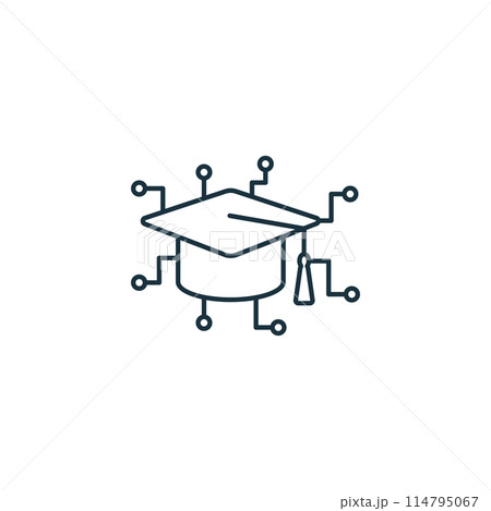 Machine Learning icon. Monochrome simple Virtual Assistant icon for templates, web design and infographics 114795067