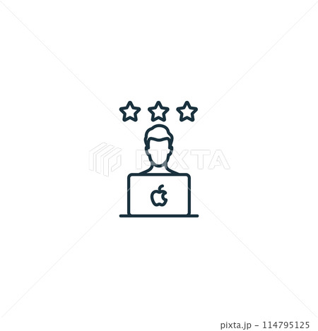 User Experience icon. Monochrome simple User Behavior icon for templates, web design and infographics User Experience icon. Monochrome simple User Behavior icon for templates, web design and infographics 114795125