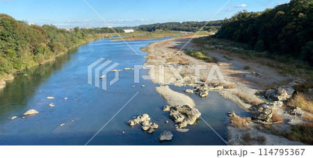 埼玉 荒川の風景 114795367