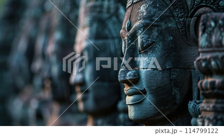 Cambodian gods idol statue 114799122