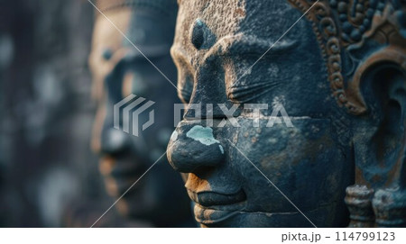 Cambodian gods idol statue 114799123