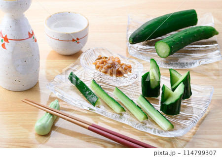 もろきゅう （ きゅうりと金山寺味噌 ） 114799307