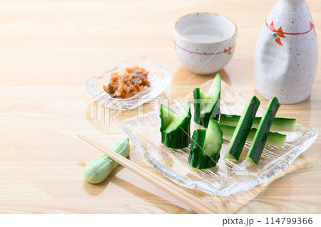 もろきゅう （ きゅうりと金山寺味噌 ） 114799366