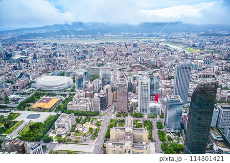 台湾台北の街並み 114801421