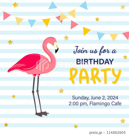 birthday party invitation 114802605