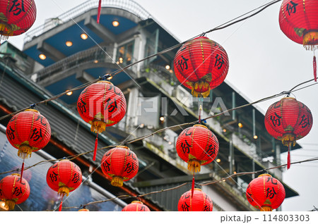 台湾の霧の九份 114803303