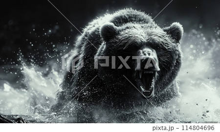 凶暴なクマのイメージ のイラスト素材 [114804696] - PIXTA