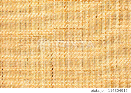 Close up of beautiful weave of dried willow vine pattern. 114804915
